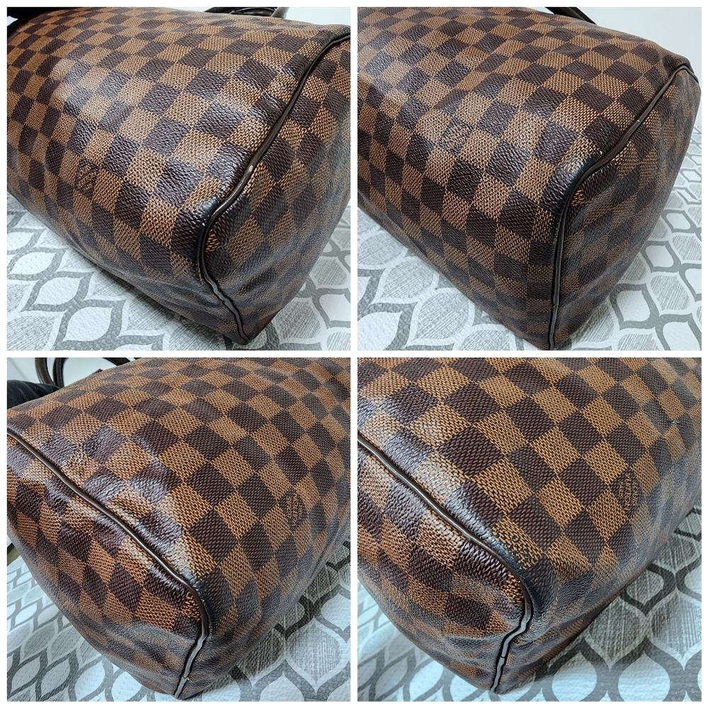 LOUIS VUITTON Damier Canvas Speedy 30 Bag Brown - Picture 12 of 14